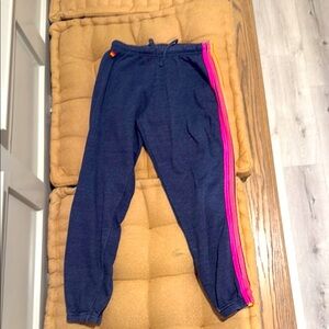 Aviator Nation Blue and Pink Track Pants